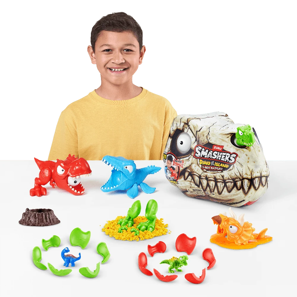 SMASHERS Rinkinys „Dinozaurų kova“