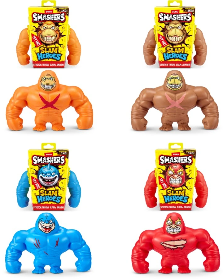 SMASHERS Slam Heroes Tamprus herojus "Brainrot", 18 cm