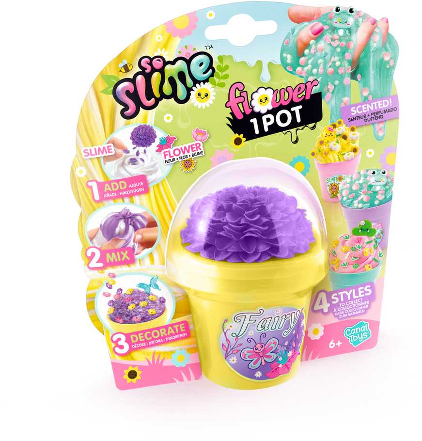 SO SLIME Kūrybinis gleivių rinkinys „Gėlių vazonėlis“