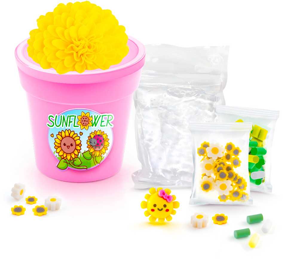 SO SLIME Kūrybinis gleivių rinkinys „Gėlių vazonėlis“