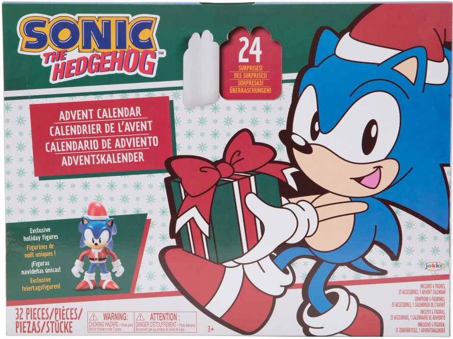 Jakks Pacific Sonic the Hedgehog Advent Calendar 2.5 Inch Figures & Accessories Classic Theme