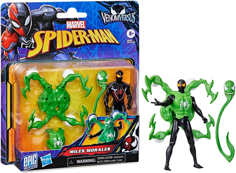 SPIDER-MAN Action Figure Deluxe Venomversus Miles Morales 10 cm