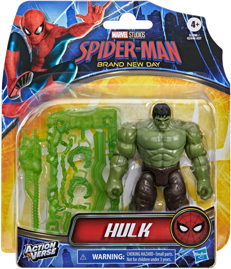 SPIDER-MAN ŽMOGUS-VORAS Naujos dienos veiksmo figūrėlė su priedais 11,4 cm