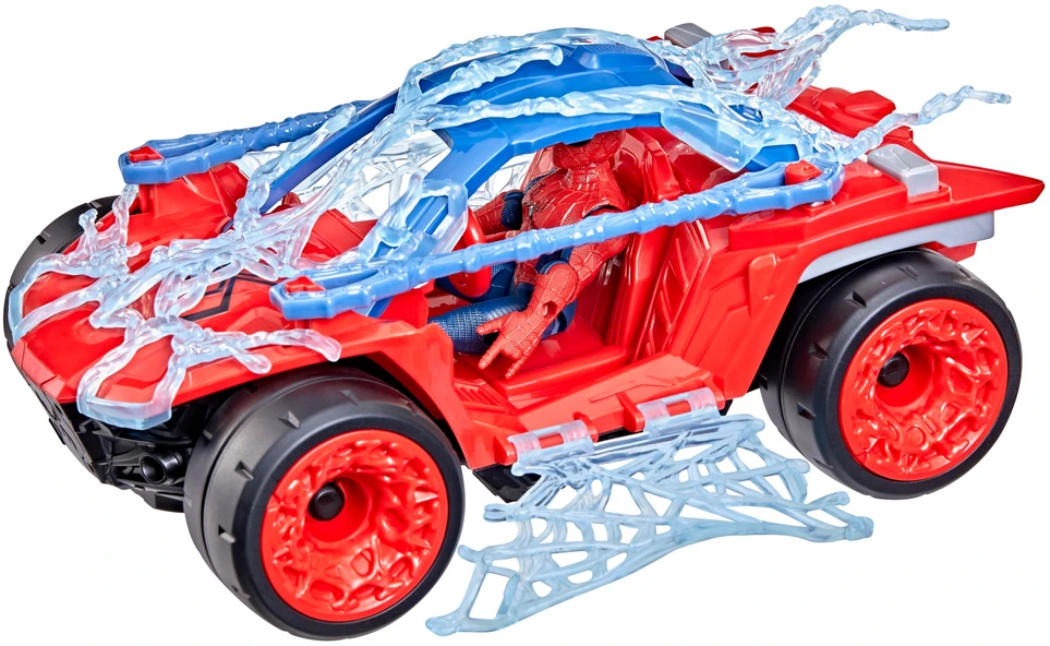 SPIDER-MAN ŽMOGUS-VORAS „Brand New Day“ žaidimų rinkinys „Gallagher Web“ sprogdinimo transporto priemonė