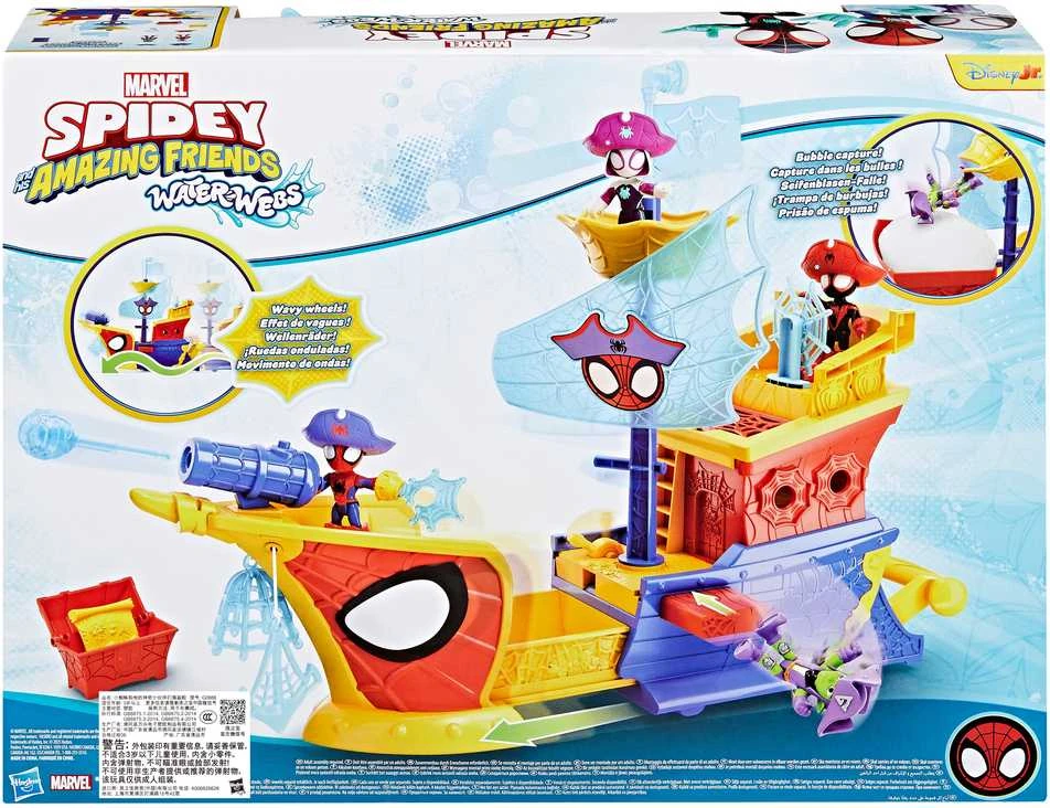 Hasbro SPIDER-MAN SPIDEY AND HIS AMAZING FRIENDS Rinkinys „Superherojų laivas“
