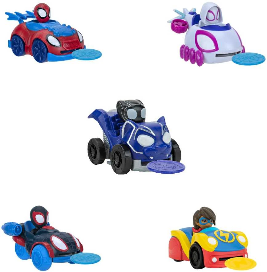 Jazwares SPIDER-MAN SPIDEY AND HIS AMAZING FRIENDS Mašinėlė „Disc Dashers“