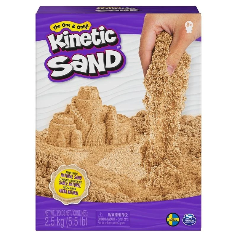 KINETIC SAND Kinetinis smėlis, rudas, 2,5 kg aprašymas - Prekės nuotrauka