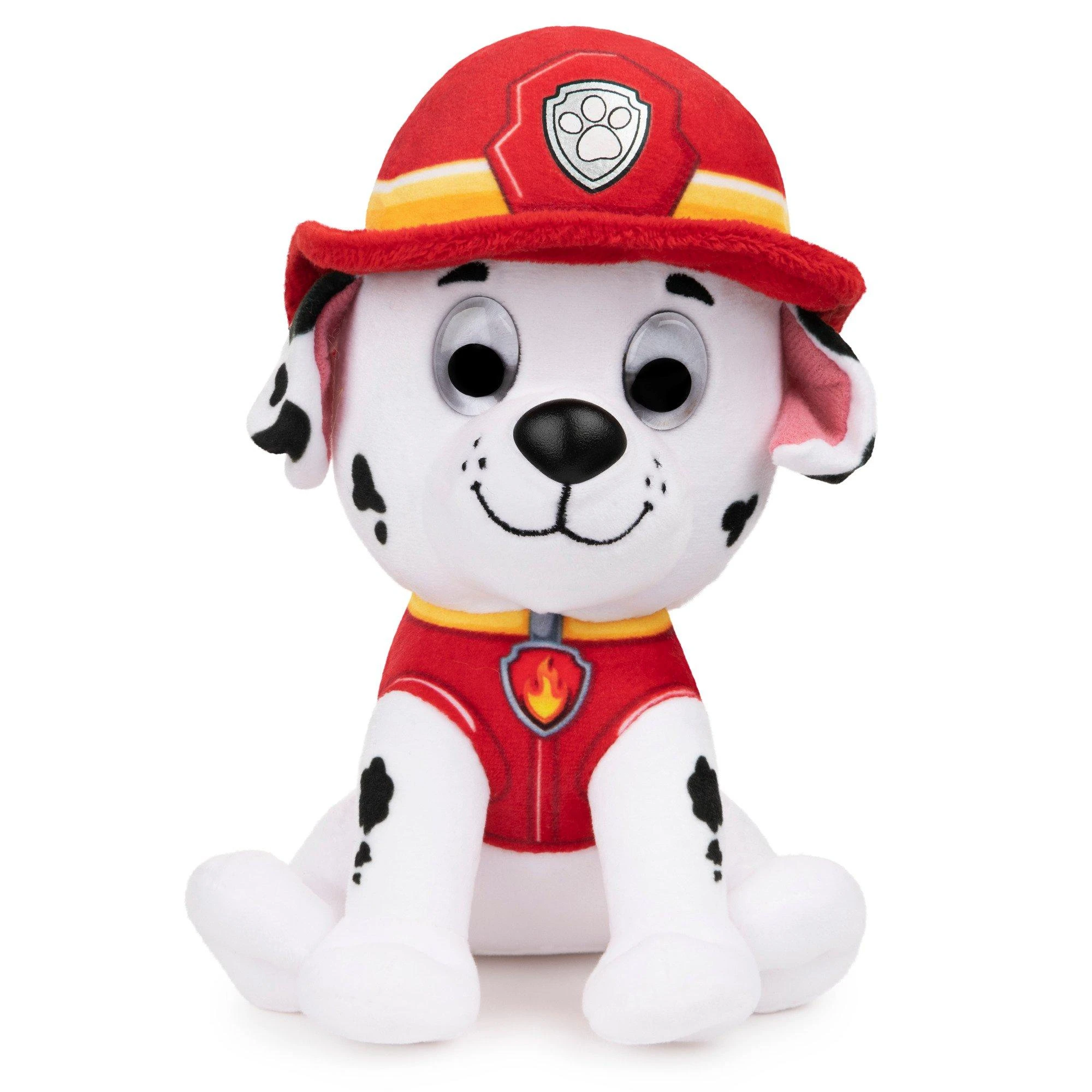 PAW PATROL Pliušinis šuniukas-patrulis MARSHALL, 15cm aprašymas - Prekės nuotrauka