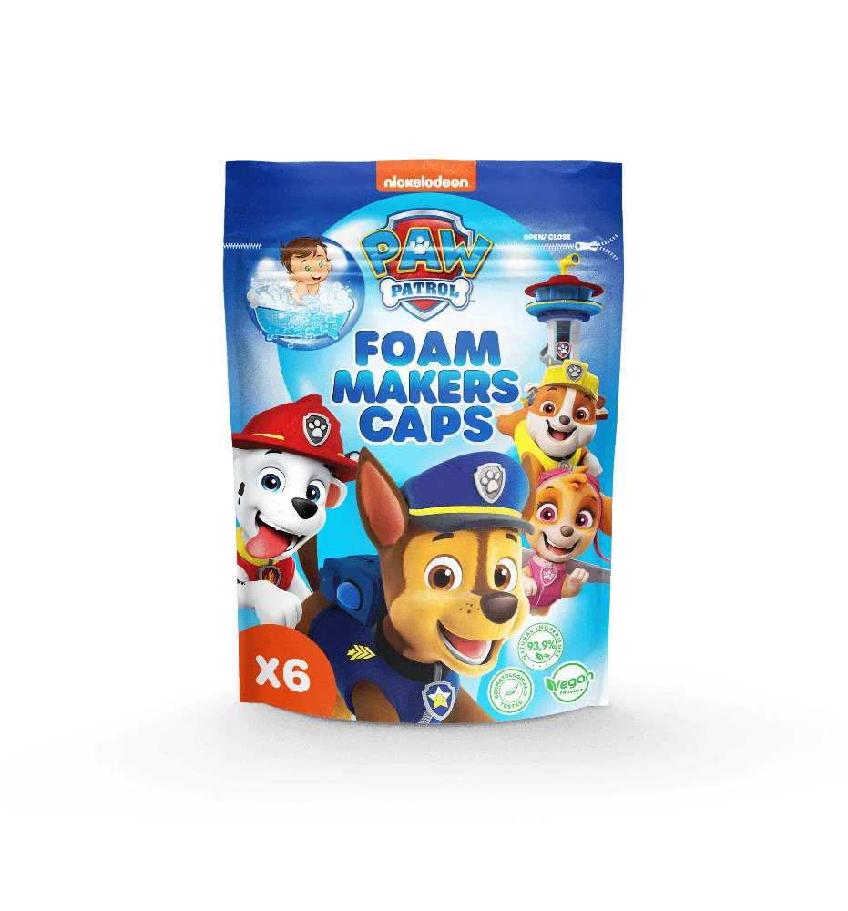 Spin Master PAW PATROL Vonios putų kapsulės, 6 x 16 g
