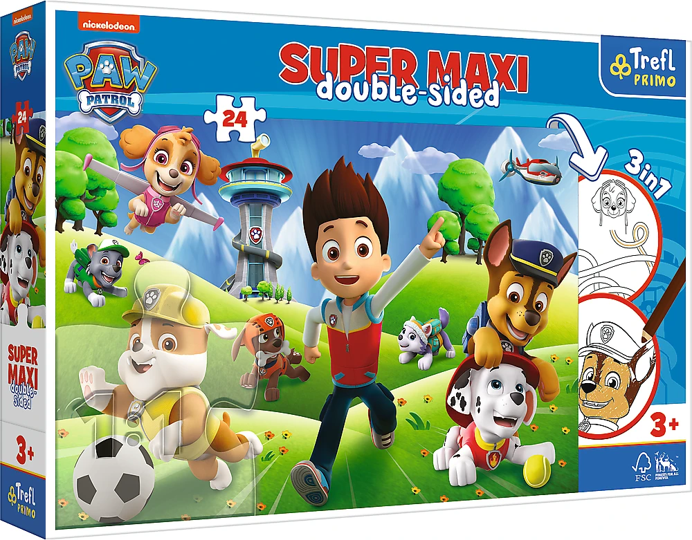 PAW PATROL TREFL Super maxi dėlionė, 24 det.