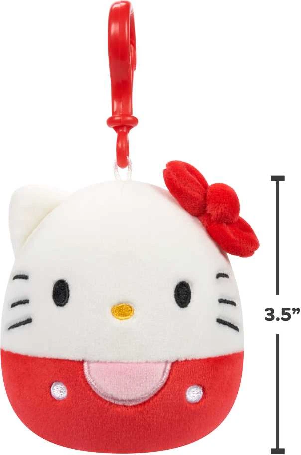 SQUISHMALLOWS HELLO KITTY W20 Prisegamas pliušinis žaislas, 8 cm