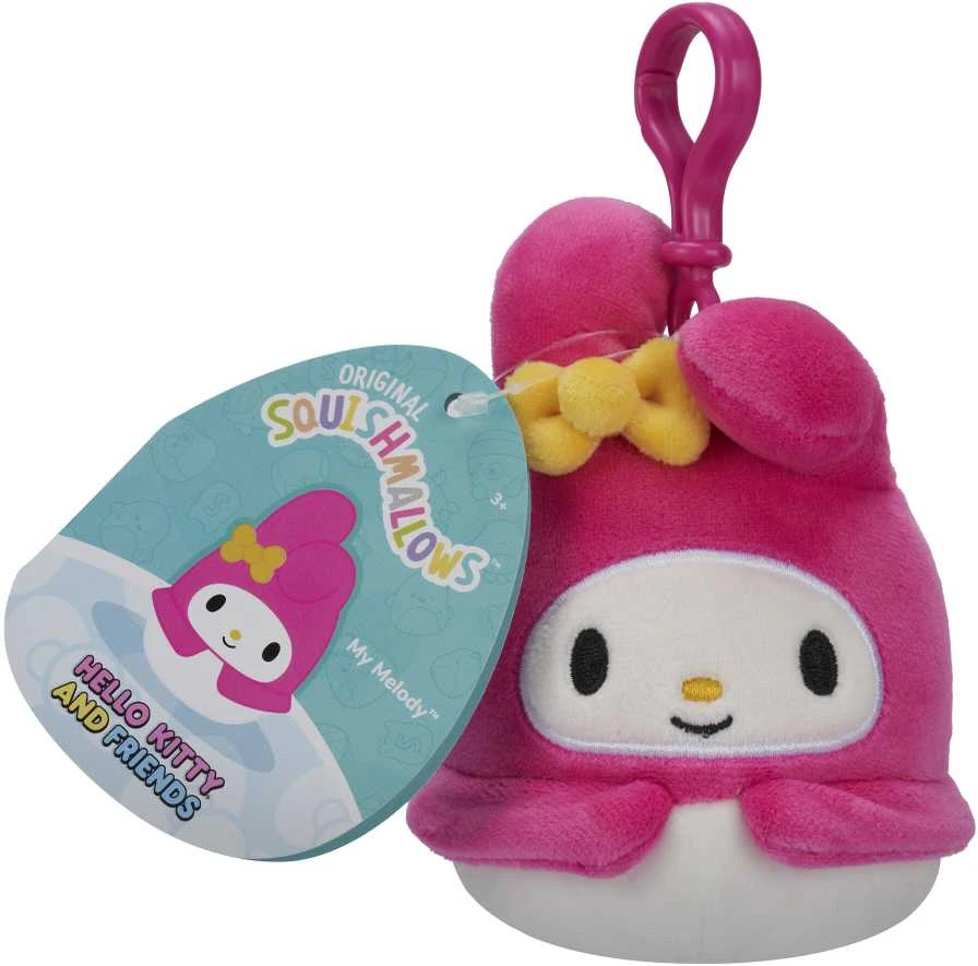 SQUISHMALLOWS HELLO KITTY W20 Prisegamas pliušinis žaislas, 8 cm