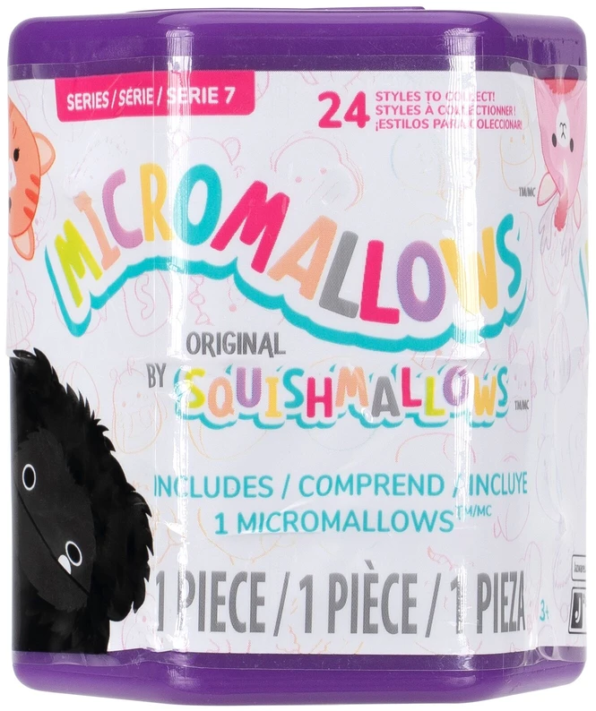 SQUISHMALLOWS Paslaptingas pliušinis gyvūnėlis „Micromallows“, 6 cm