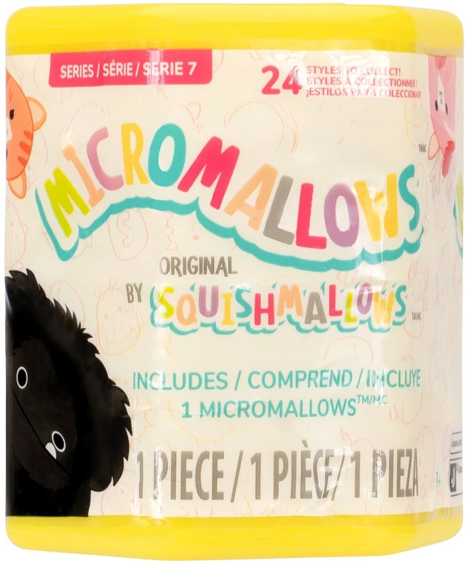SQUISHMALLOWS Paslaptingas pliušinis gyvūnėlis „Micromallows“, 6 cm