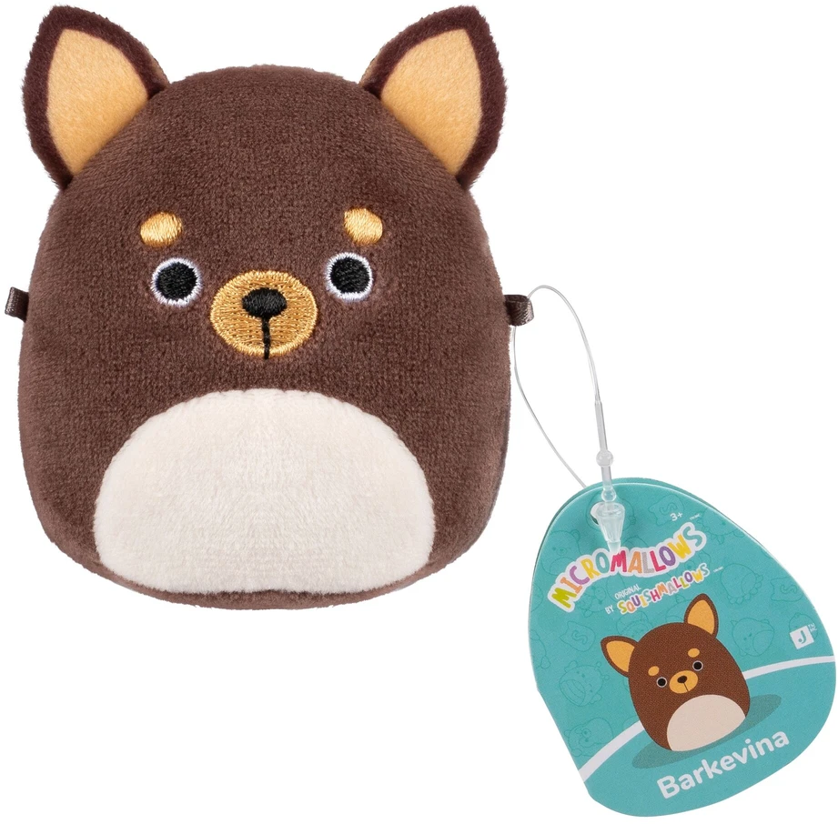 SQUISHMALLOWS Paslaptingas pliušinis gyvūnėlis „Micromallows“, 6 cm