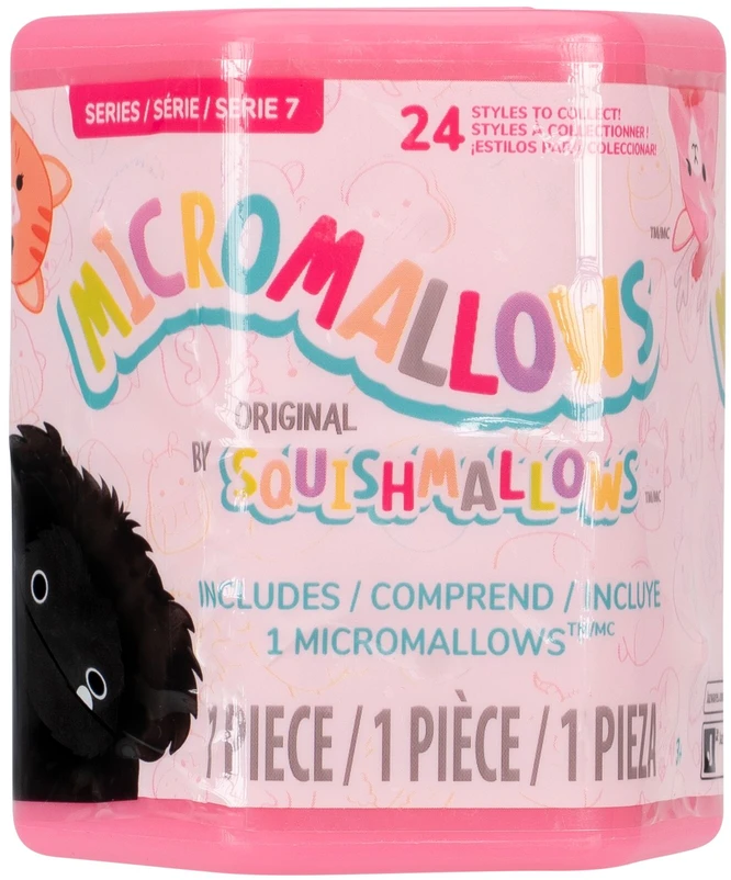 SQUISHMALLOWS Paslaptingas pliušinis gyvūnėlis „Micromallows“, 6 cm