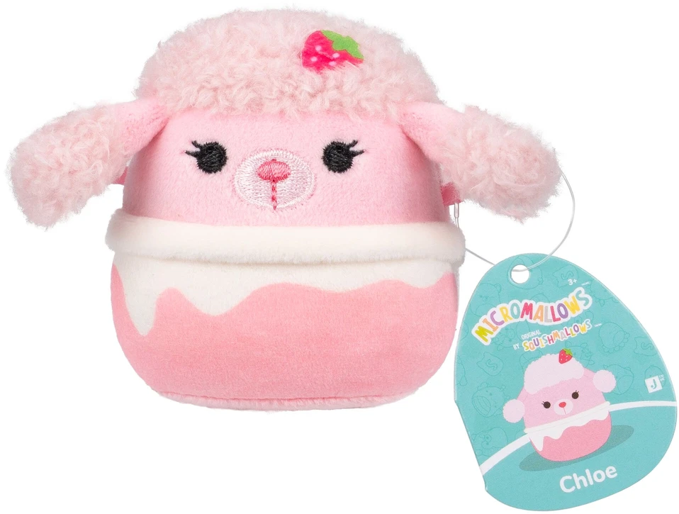 SQUISHMALLOWS Paslaptingas pliušinis gyvūnėlis „Micromallows“, 6 cm