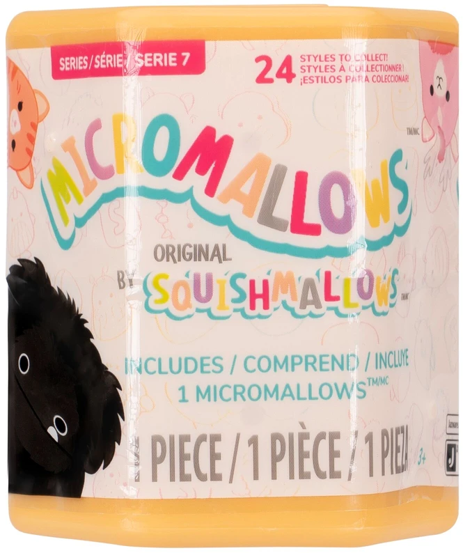 SQUISHMALLOWS Paslaptingas pliušinis gyvūnėlis „Micromallows“, 6 cm