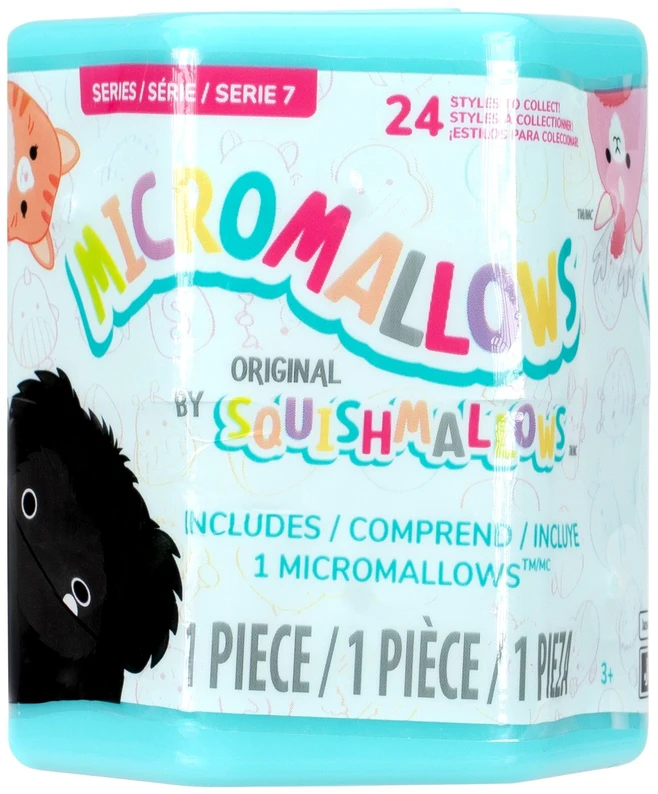 SQUISHMALLOWS Paslaptingas pliušinis gyvūnėlis „Micromallows“, 6 cm