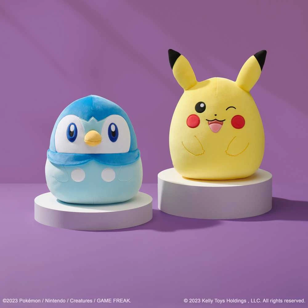 SQUISHMALLOWS Pokemon pliušinis žaislas Piplup, 35 cm