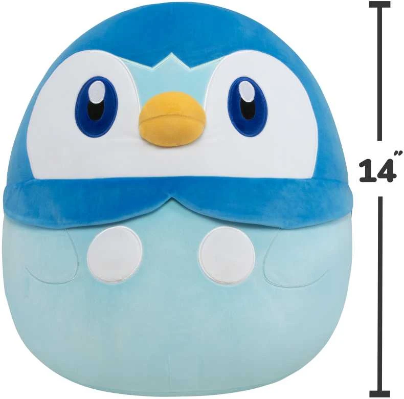 SQUISHMALLOWS Pokemon pliušinis žaislas Piplup, 35 cm