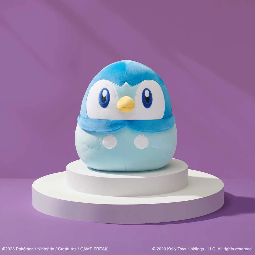 SQUISHMALLOWS Pokemon pliušinis žaislas Piplup, 35 cm