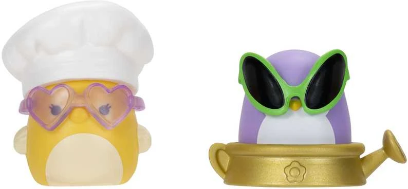 SQUISHMALLOWS SQUISH-A-LONGS Herojai, 14 vnt., 2,5 cm