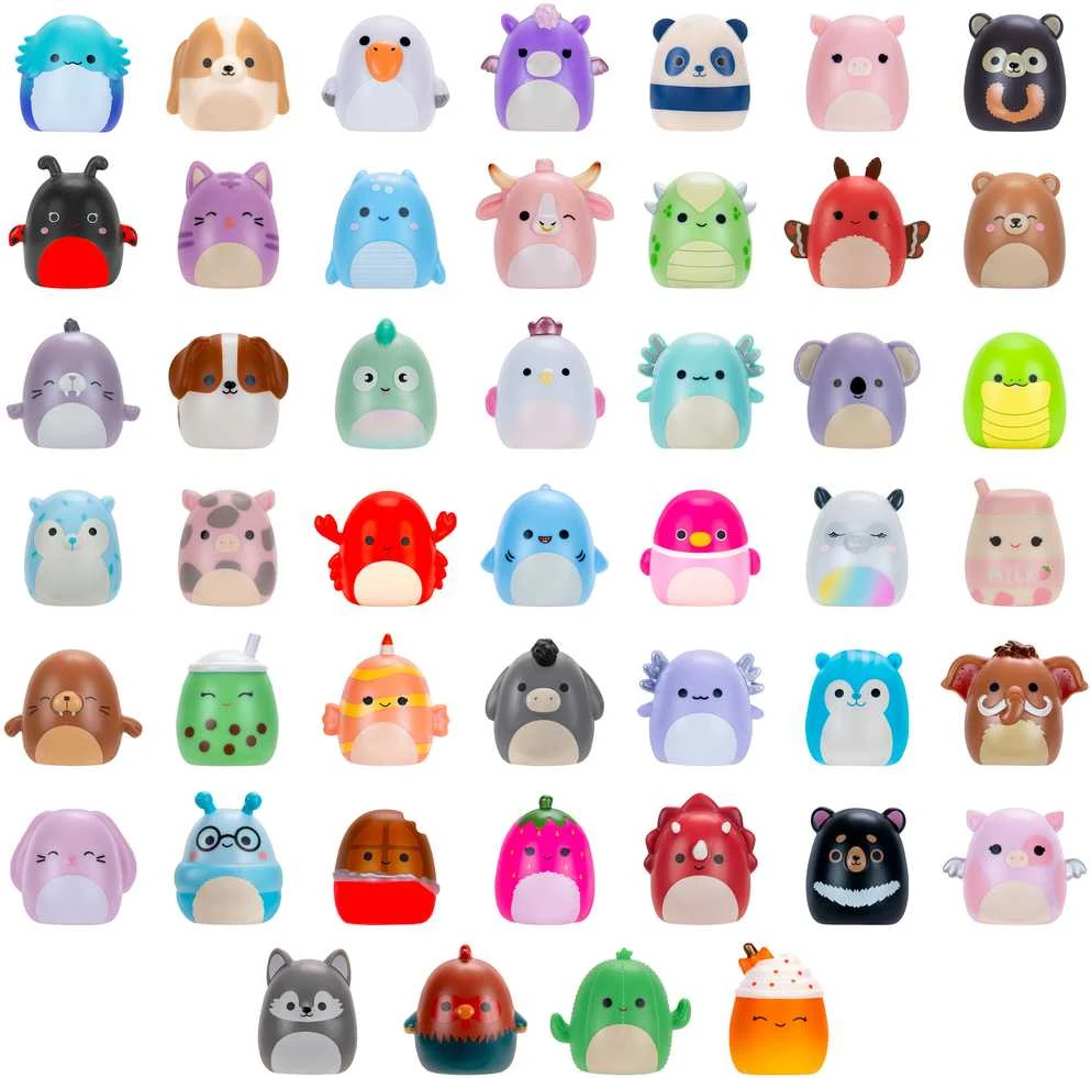 SQUISHMALLOWS SQUISH-A-LONGS Herojai-siurprizai, 2 vnt., 2,5 cm