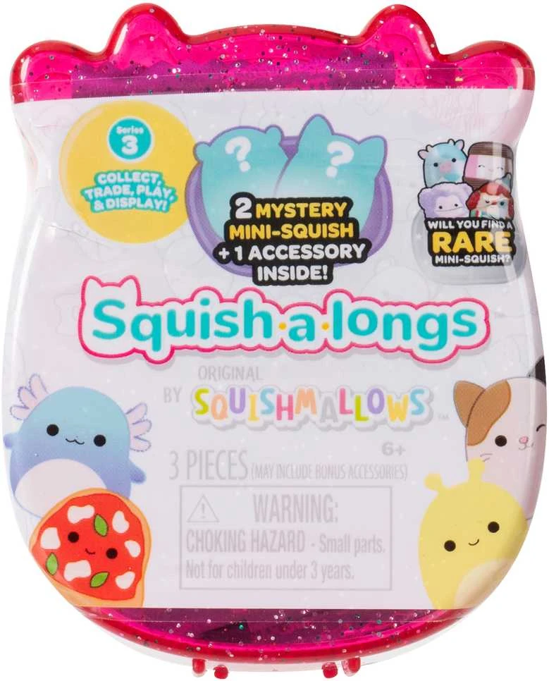 SQUISHMALLOWS SQUISH-A-LONGS Herojai-siurprizai, 2 vnt., 2,5 cm