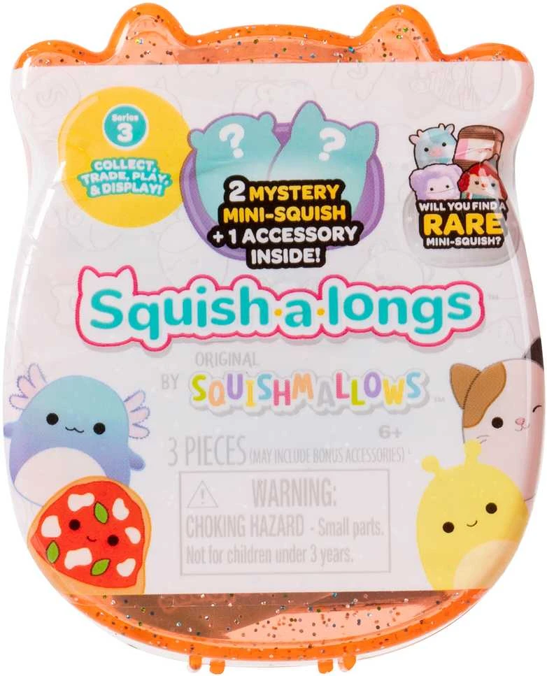 SQUISHMALLOWS SQUISH-A-LONGS Herojai-siurprizai, 2 vnt., 2,5 cm