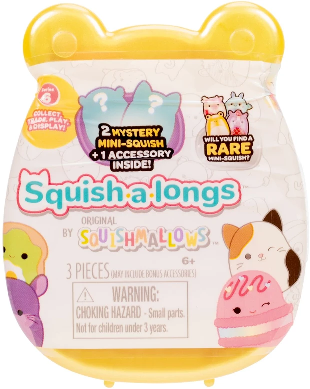 SQUISHMALLOWS SQUISH-A-LONGS Herojai-siurprizai, 2 vnt., 2,5 cm