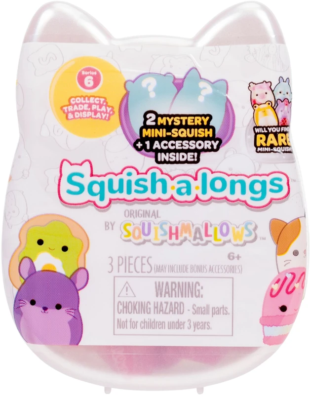 SQUISHMALLOWS SQUISH-A-LONGS Herojai-siurprizai, 2 vnt., 2,5 cm