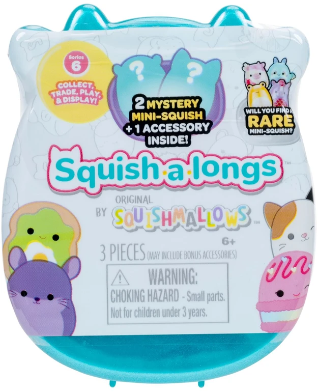 SQUISHMALLOWS SQUISH-A-LONGS Herojai-siurprizai, 2 vnt., 2,5 cm