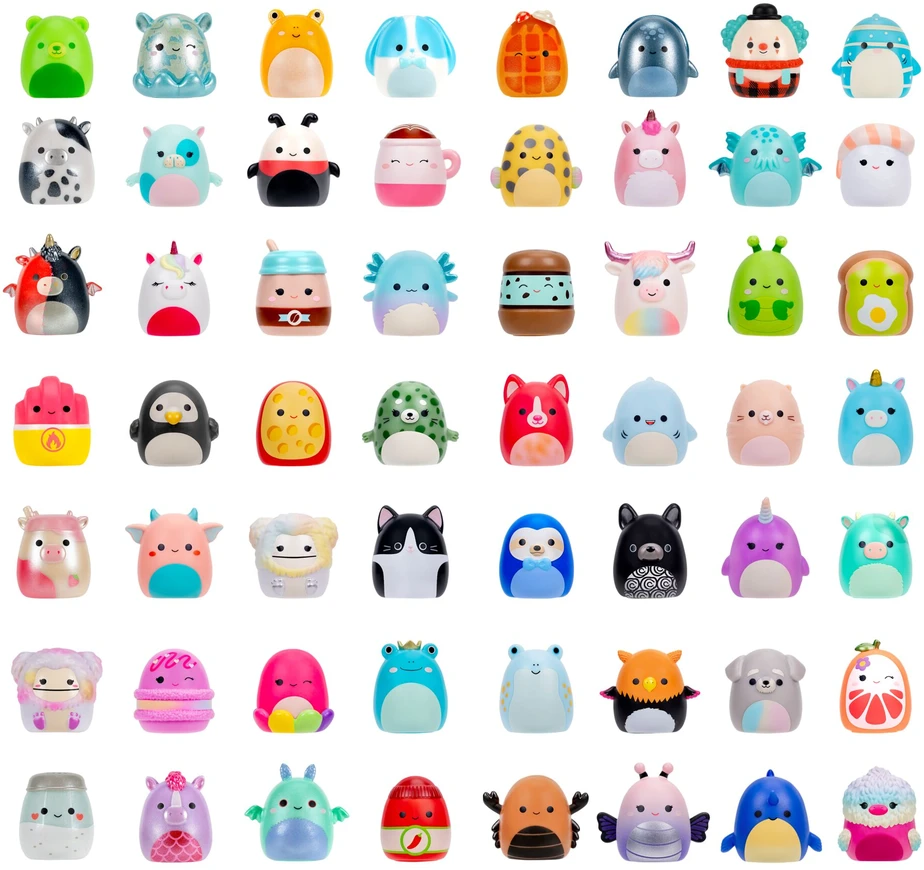 SQUISHMALLOWS SQUISH-A-LONGS Herojai-siurprizai, 2 vnt., 2,5 cm