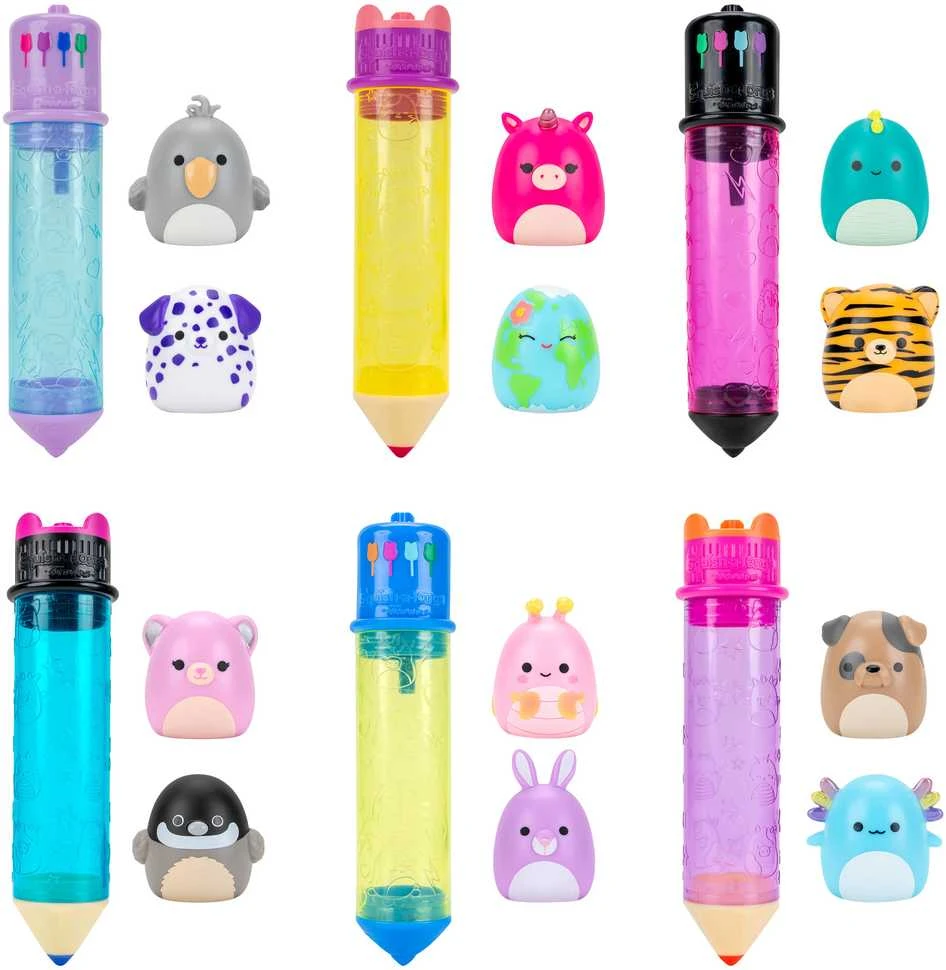 SQUISHMALLOWS SQUISH-A-LONGS Rinkinys su 2 mini figūrėlėmis