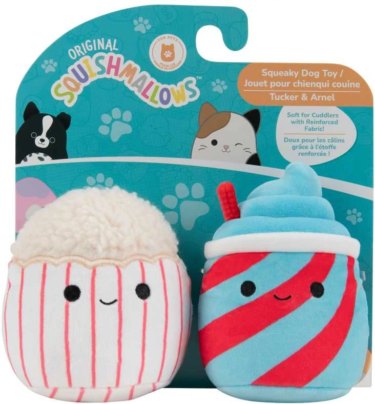 SQUISHMALLOWS Šuns žaislai, 9 cm, 2 vnt.