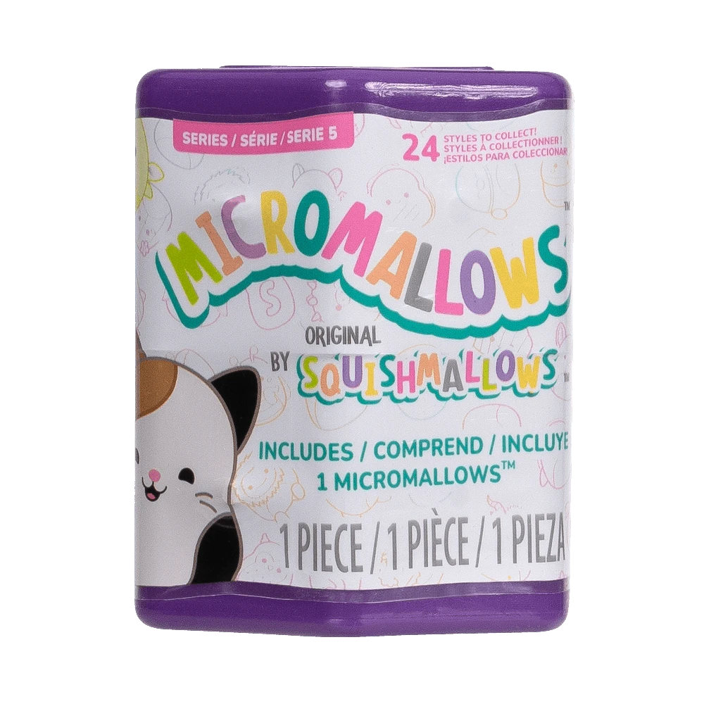 SQUISHMALLOWS W5 Paslaptingas pliušinis gyvūnėlis „Micromallows“