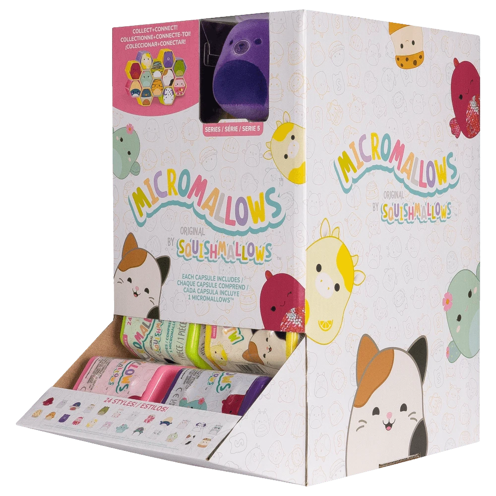 SQUISHMALLOWS W5 Paslaptingas pliušinis gyvūnėlis „Micromallows“