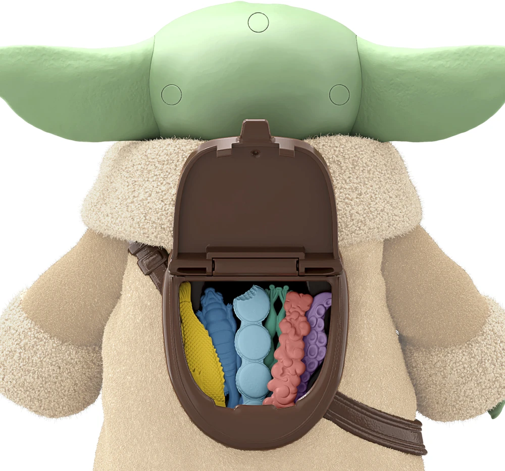 Star Wars Žvaigždžių karų figūrėlė „Snacking Grogu“ su aksesuaru 16,5 cm