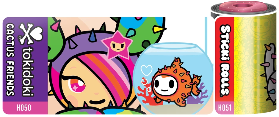 STICKI ROLLS Apyrankė su lipdukais "TOKI DOKI", uždaroje pakuotėje