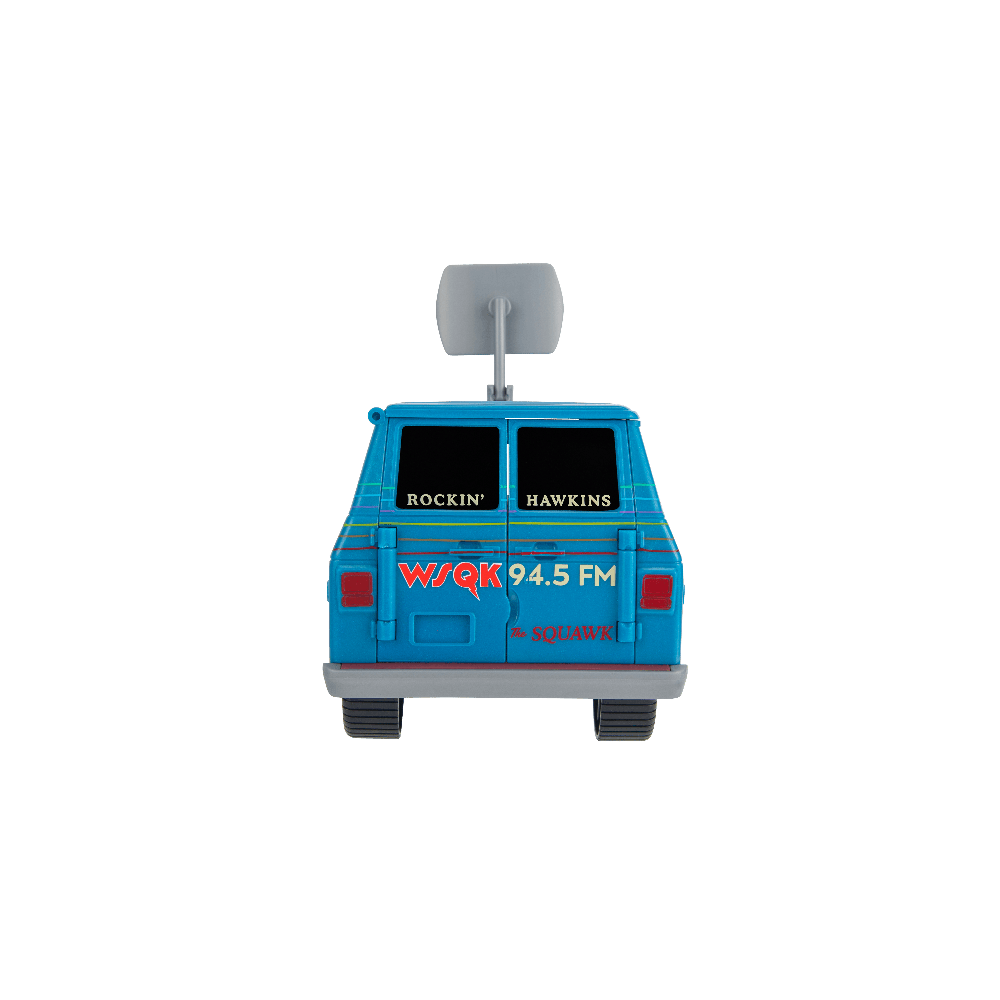 STRANGER THINGS figūrėlės ir transporto priemonės rinkinys – Styvas su SQWK furgonu ir aksesuarais