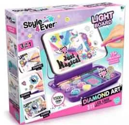 Canal Toys STYLE 4 EVER Rinkinys LED lagaminėlyje „Deimantų menas“