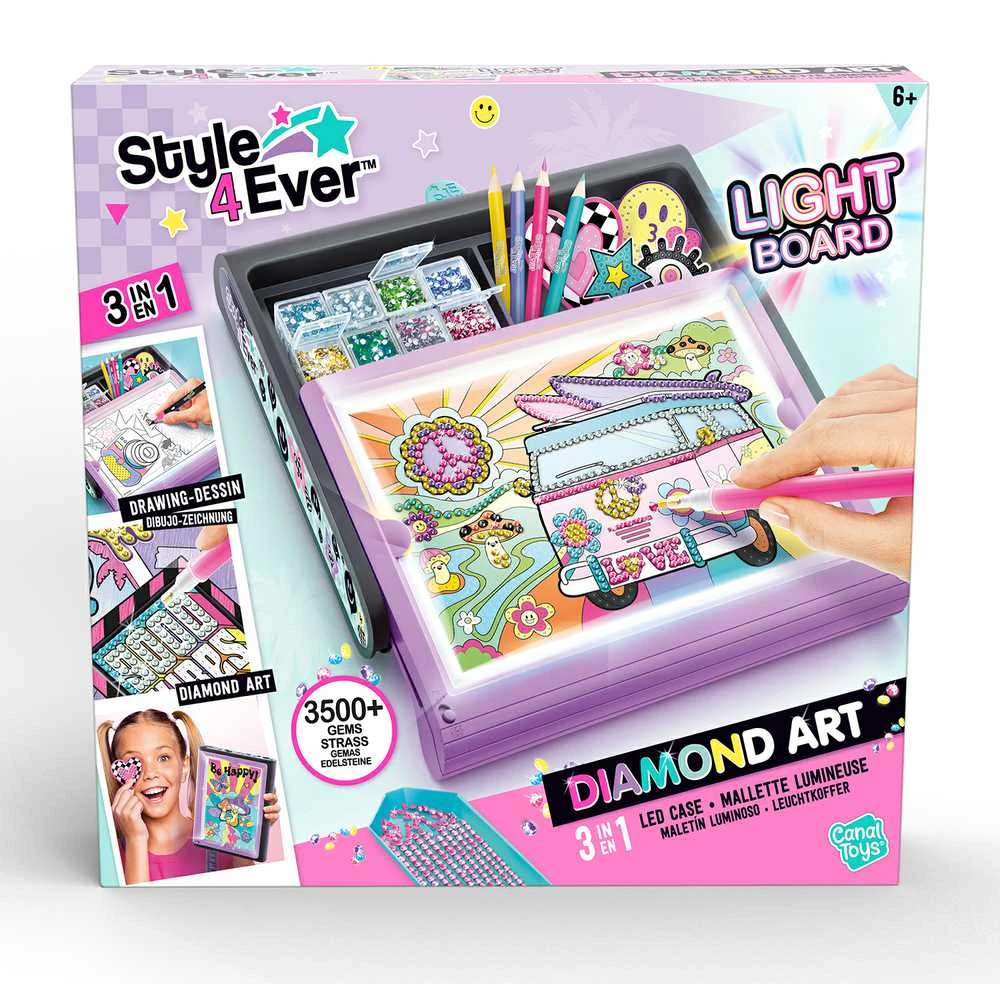 Canal Toys STYLE 4 EVER Rinkinys LED lagaminėlyje „Deimantų menas“