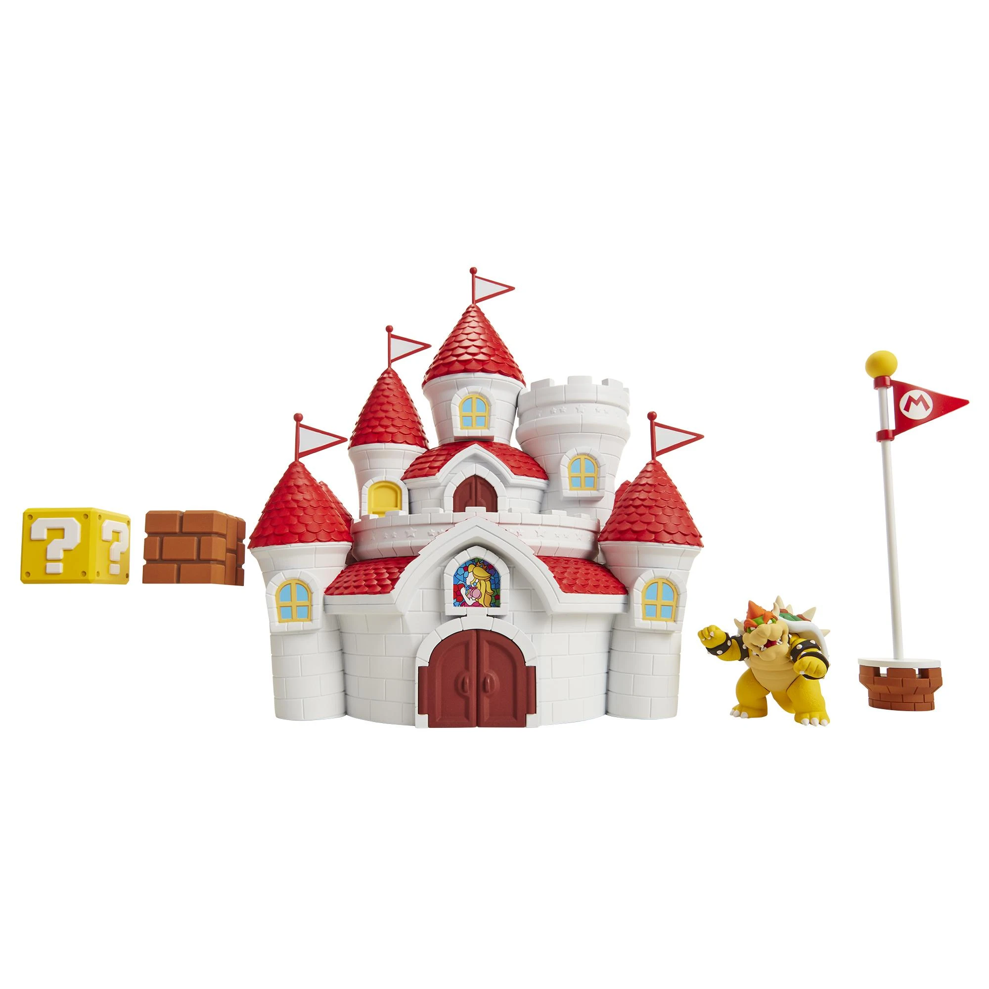 Jakks Pacific „Super Mario“ – Grybų karalystės pilies žaidimo rinkinys (58541-4L)