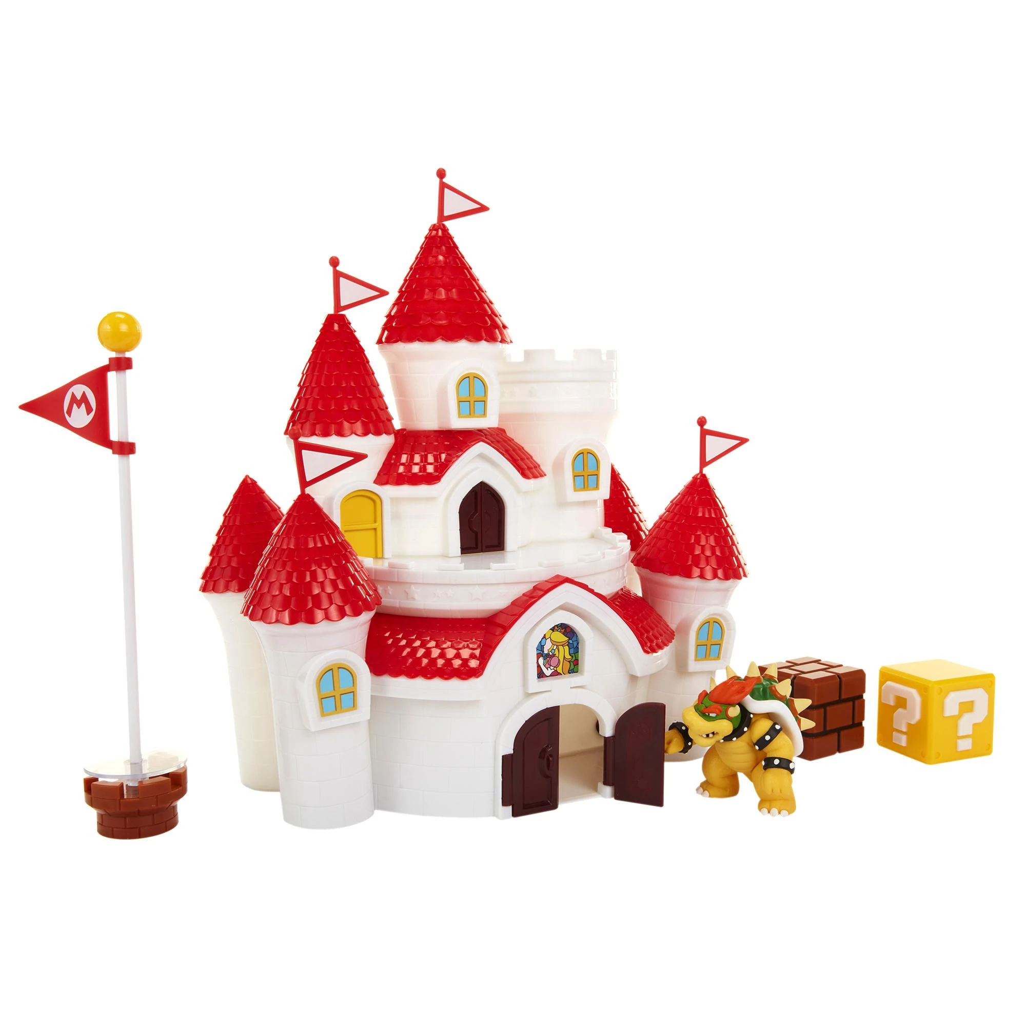 Jakks Pacific „Super Mario“ – Grybų karalystės pilies žaidimo rinkinys (58541-4L)
