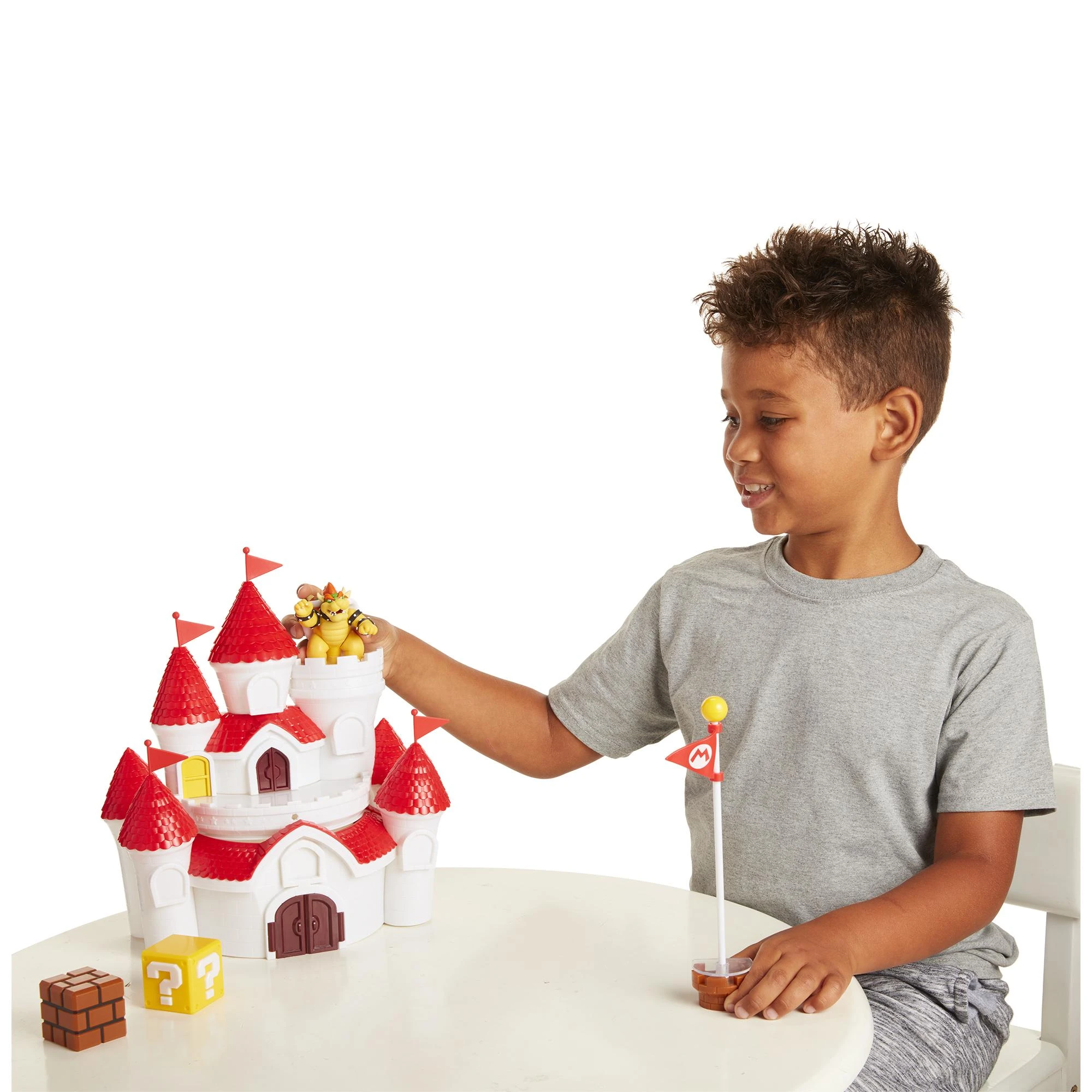 Jakks Pacific „Super Mario“ – Grybų karalystės pilies žaidimo rinkinys (58541-4L)