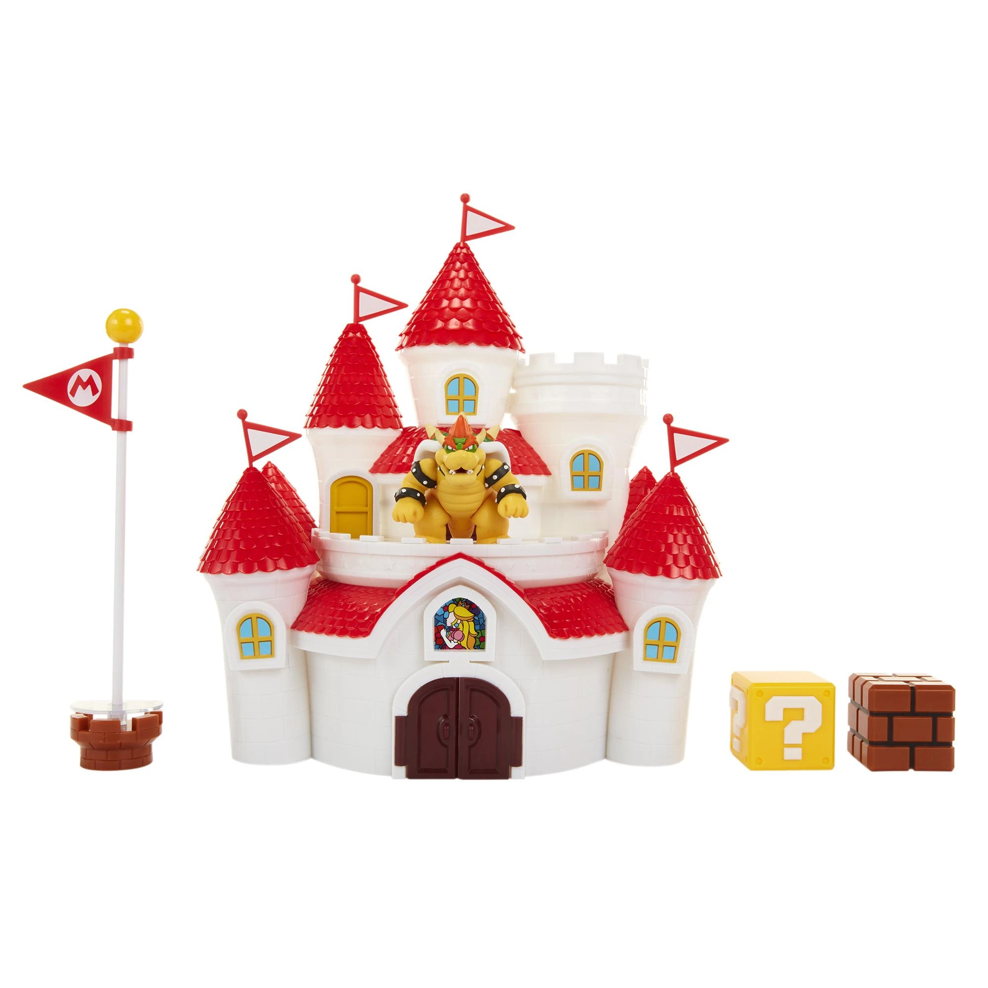 Jakks Pacific „Super Mario“ – Grybų karalystės pilies žaidimo rinkinys (58541-4L)