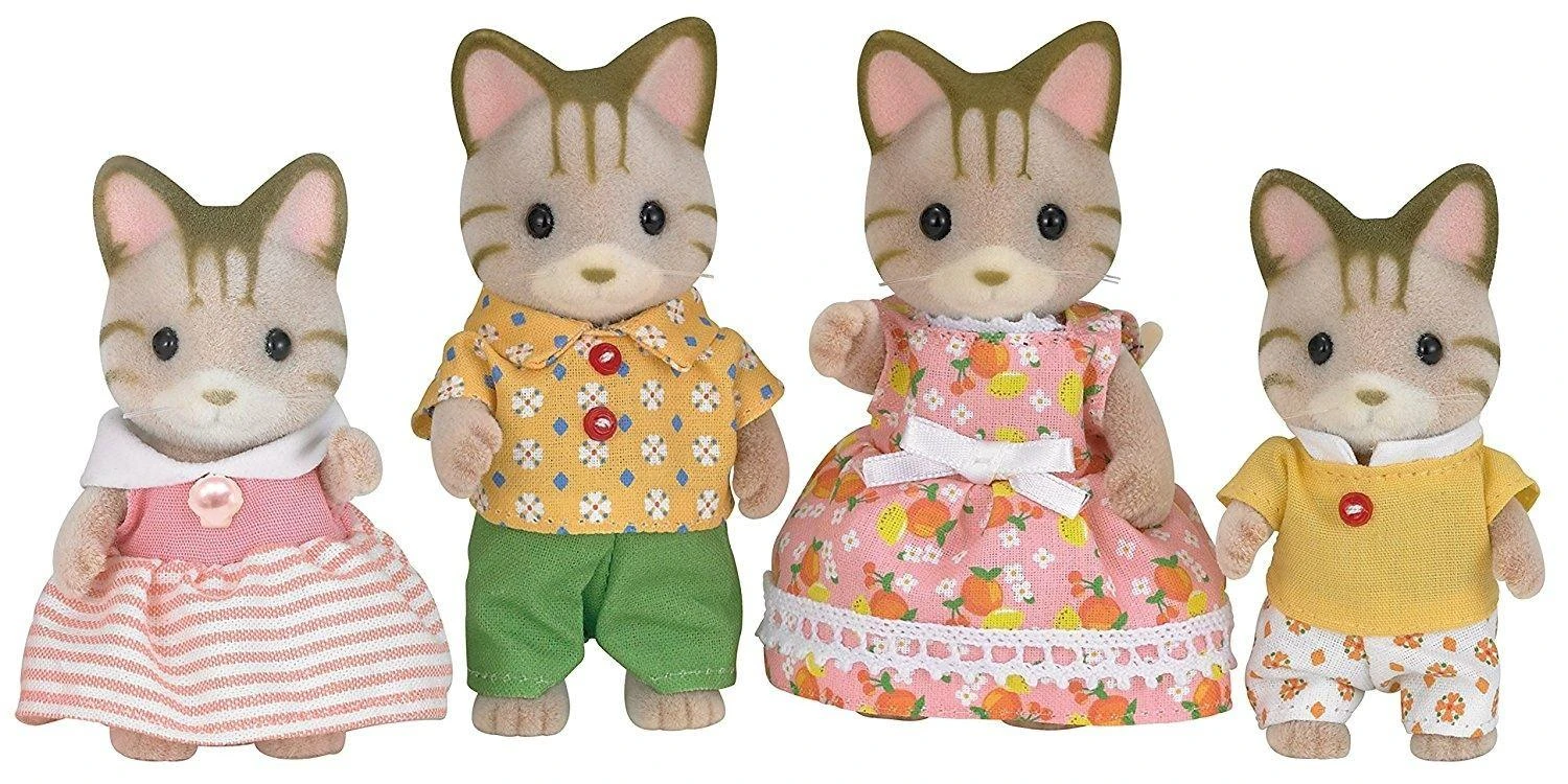 Sylvanian Families Dryžuotų kačiukų šeimynėlė