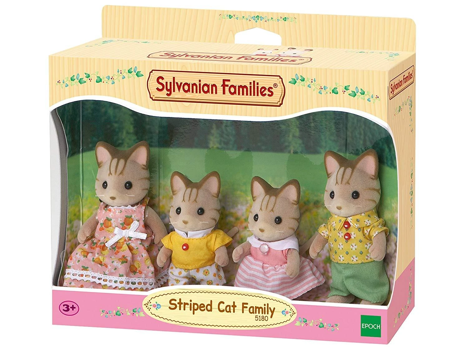 Sylvanian Families Dryžuotų kačiukų šeimynėlė