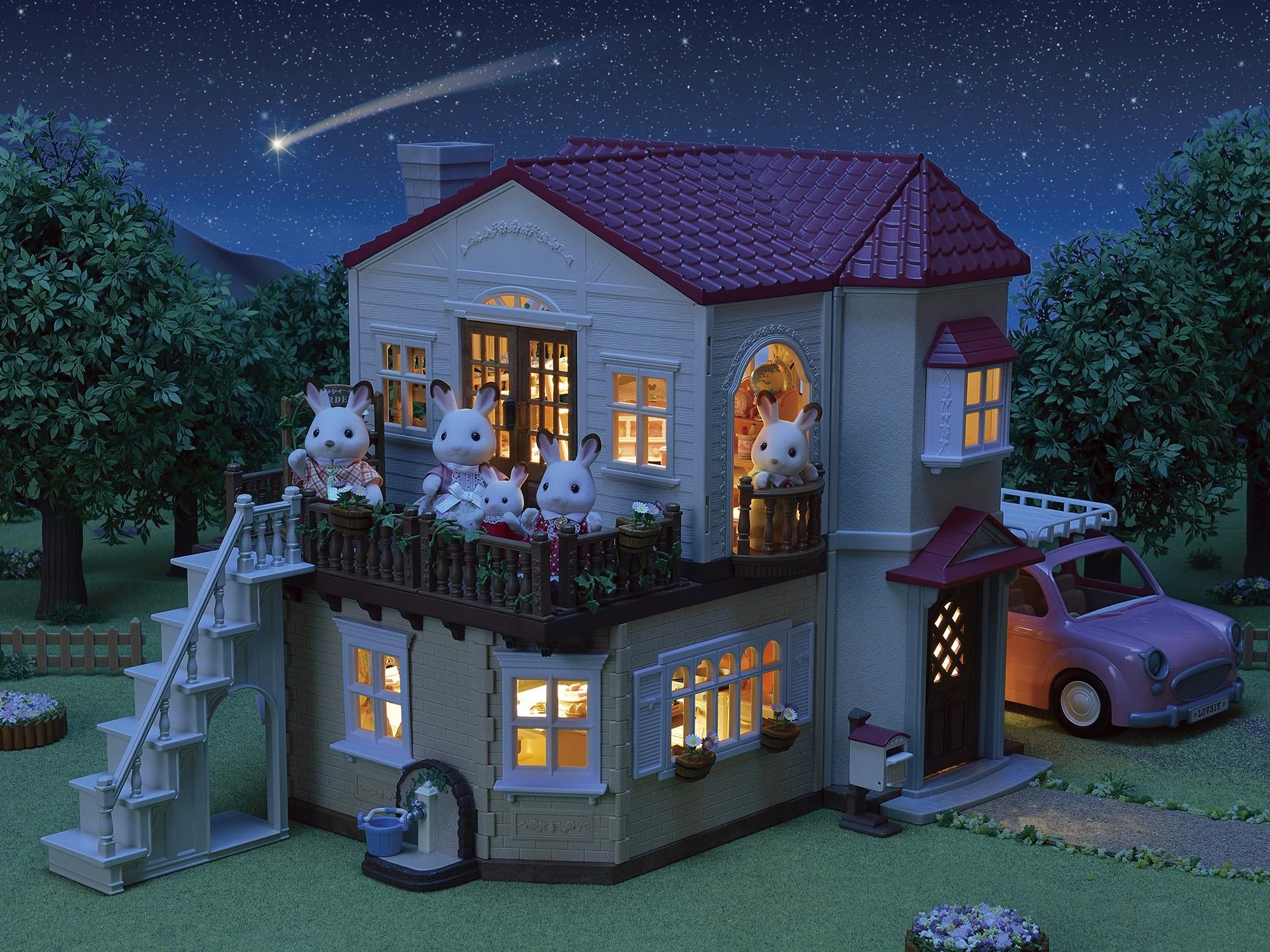 Sylvanian Families Kaimo namas su raudonu stogu
